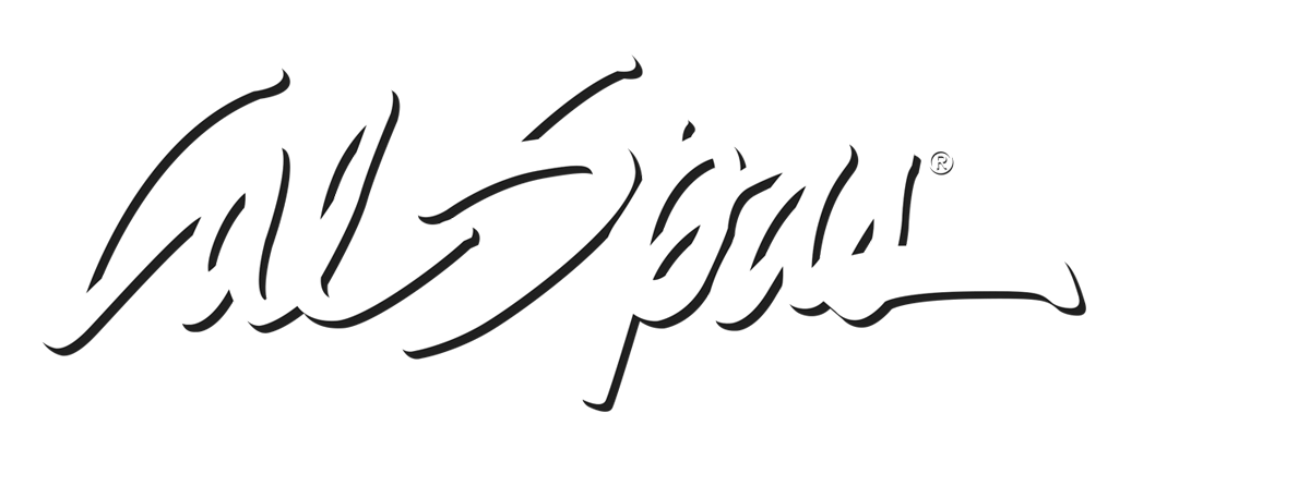 Calspas White logo hot tubs spas for sale Simi Valley